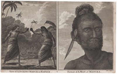 View of a Boxing Match in Hapaee Portrait of a Man of Mangea 